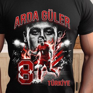 Arda Güler Türkiye Soccer Fan T-Shirt, Retro Turkish Football Apparel