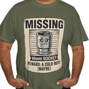 Lustige Mechaniker Shirt, 10 mm Sockel T-Shirt, Geschenk für Mechaniker Papa, Auto Kerl Geschenk, Ehemann Geburtstagsgeschenk, Garage Humor T-Shirt