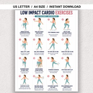 Schonendes Cardio-Training: Trainingsplan für Senioren und Anfänger (PDF-Download) | Knieschonendes, kniefreundliches Fitnessprogramm ohne Springen