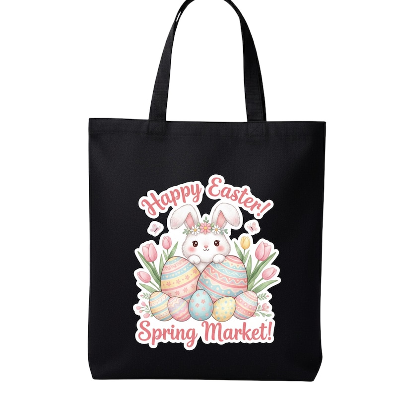 Happy Easter Bunny PNG | Cute Easter Rabbit Design | Spring Market ...