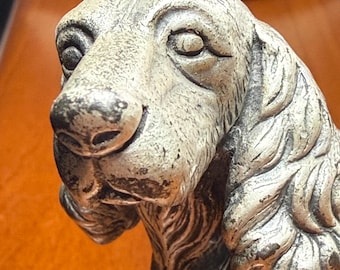 Peltro Italian Pewter Cocker Spaniel Figurine