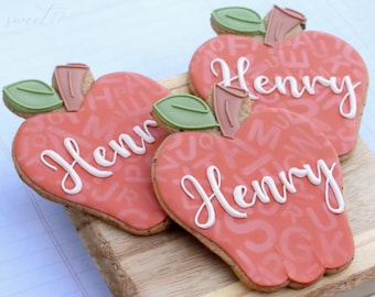 Teacher Appreciation Sugar Cookies (Set of Six)