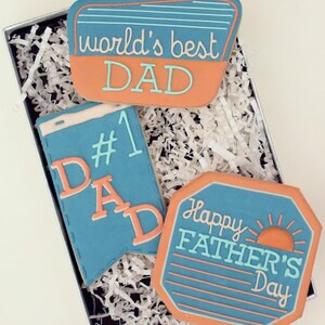 Father's Day Sugar Cookies Gift Box Set