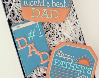 Father's Day Sugar Cookies Gift Box Set