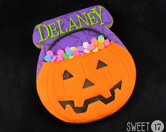 Personalized Halloween Sugar Cookies (Set of Six)