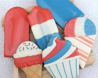 Fourth of July Sugar Cookies (Set of Six)