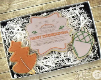 Thanksgiving Sugar Cookies Gift Box Set