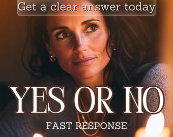 Yes or No Psychic Reading | 1 Question Answered Fast | Intuitive Tarot Oracle Insight | Same Day Response