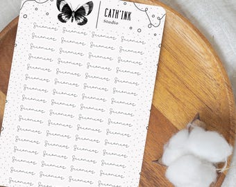 SCIENCE Planner Stickers | Teacher Planner Labels | School Subject Stickers | Minimal Script Stickers