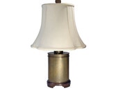 Vintage Wildwood Brass Table Lamp, Tea Caddy Lamp