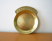 Vintage Heavyweight Brass Pocket Change Dish