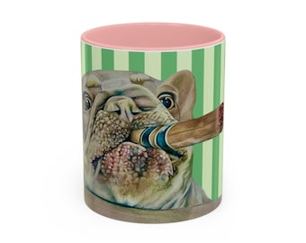 tasse de café bouledogue français | 8 couleurs intérieures différentes | Expédition pas chère aux États-Unis