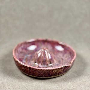 Handmade Ceramic Citrus Juicer Lemon Lime Squeezer Pink Pottery Kitchen Tool