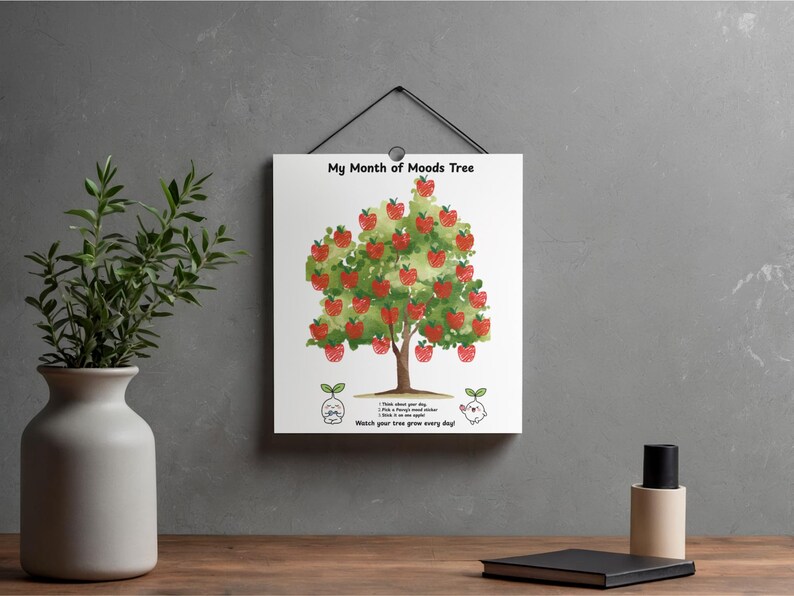 Cmood Tree Pavvy’s Daily Mood Tree - Kids Emotional Tracking Sheet| Printable Mood ...