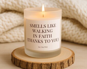Confirmation Sponsor Candle, Sponsor Appreciation, Catholic Confirmation Gift, Sponsor Thank You Gift, Religious Gift Idea, Sponsor thanks