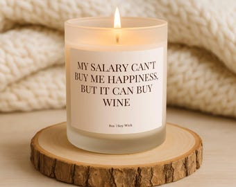 Funny Work Stress Candle, Work from home funny gift, office humor candle, coworker gag gift, work stress candle, burnout candle gift