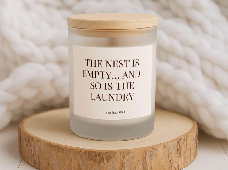 Vela de regalo para nido vacío, regalo para padres con nido vacío, vela divertida para nido vacío, regalo para nueva etapa, regalo para padres, regalo para mamá, regalo para mamá con nido vacío imagen 2