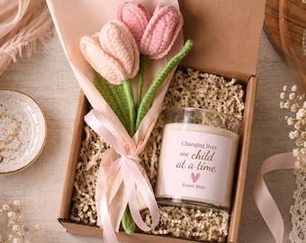 Cambiando vidas un niño a la vez, vela para madres de acogida, regalo para padres de acogida, agradecimiento por el cuidado de acogida, regalo para ella, vela para madres de acogida