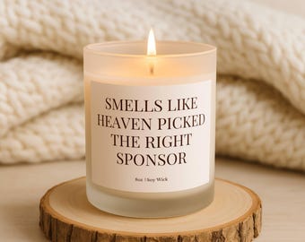 Confirmation Sponsor Candle, Sponsor Appreciation, Catholic Confirmation Gift, Sponsor Thank You Gift, Religious Gift Idea, Sponsor thanks