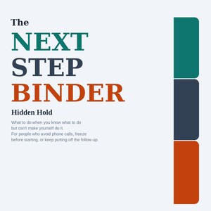 Hidden Hold Printable Workbook | Job Search Procrastination Guide | Printable PDF Digital Download