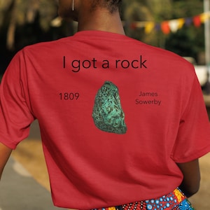 Copper Mineral Print Graphic T-Shirt | Sowerbys Meteorite Illustration | I Got a Rock