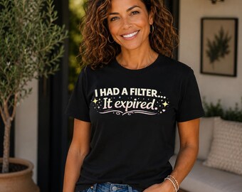 フィルターが期限切れだったTシャツ｜更年期障害のユーモアTシャツ