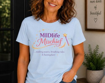 ミッドライフ・ミスチーフTシャツ｜女性を力づけるグラフィックTシャツ、ジェネレーションX世代の楽しいTシャツ
