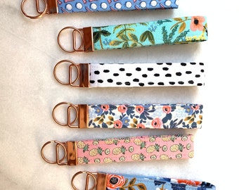 5” Floral keyfob - Rifle Paper Co. - Preppy - Floral - 5” Key chain wristlet - Ready to ship