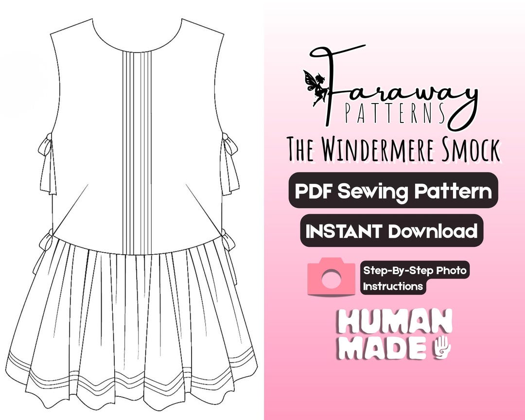 Side-tie Adjustable Ruffled Apron Smock Blouse With Pintuck Details ...