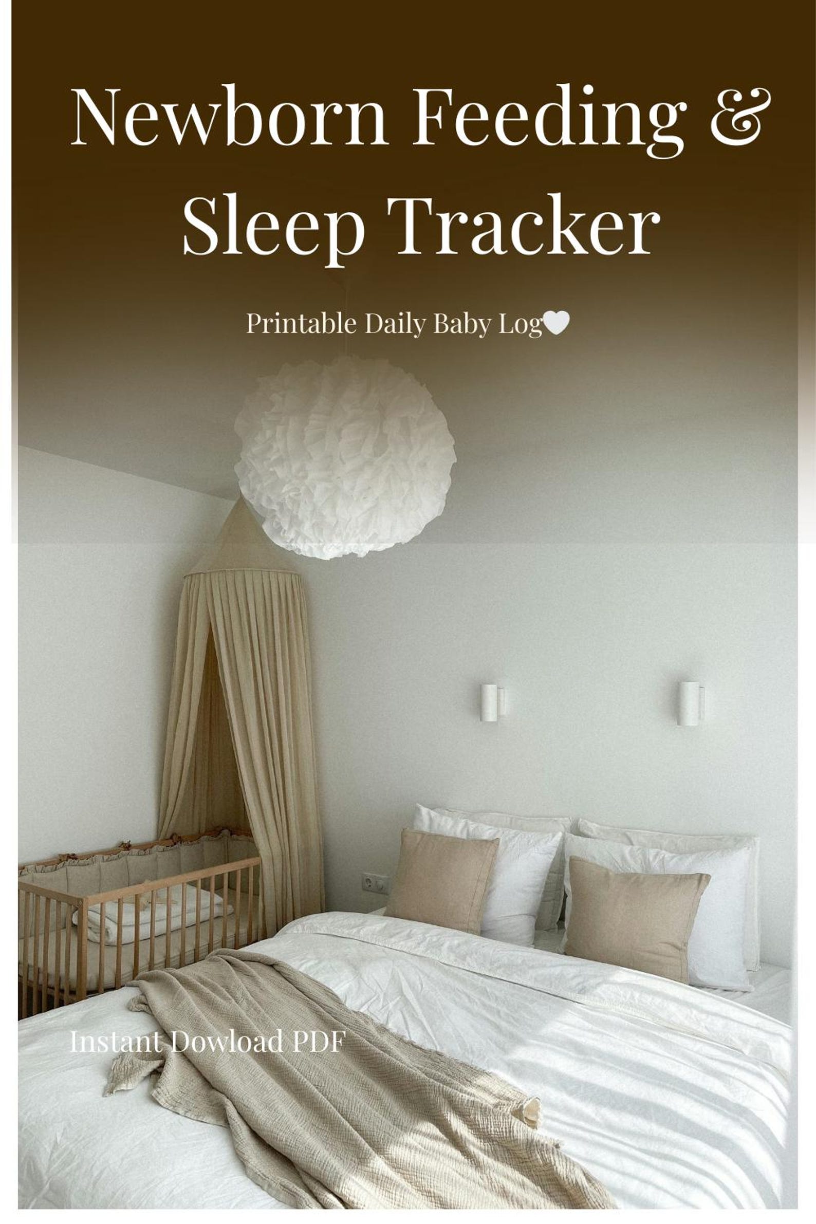 Newborn Feeding & Sleep Tracker Printable| Daily Baby Log | Feeding ...