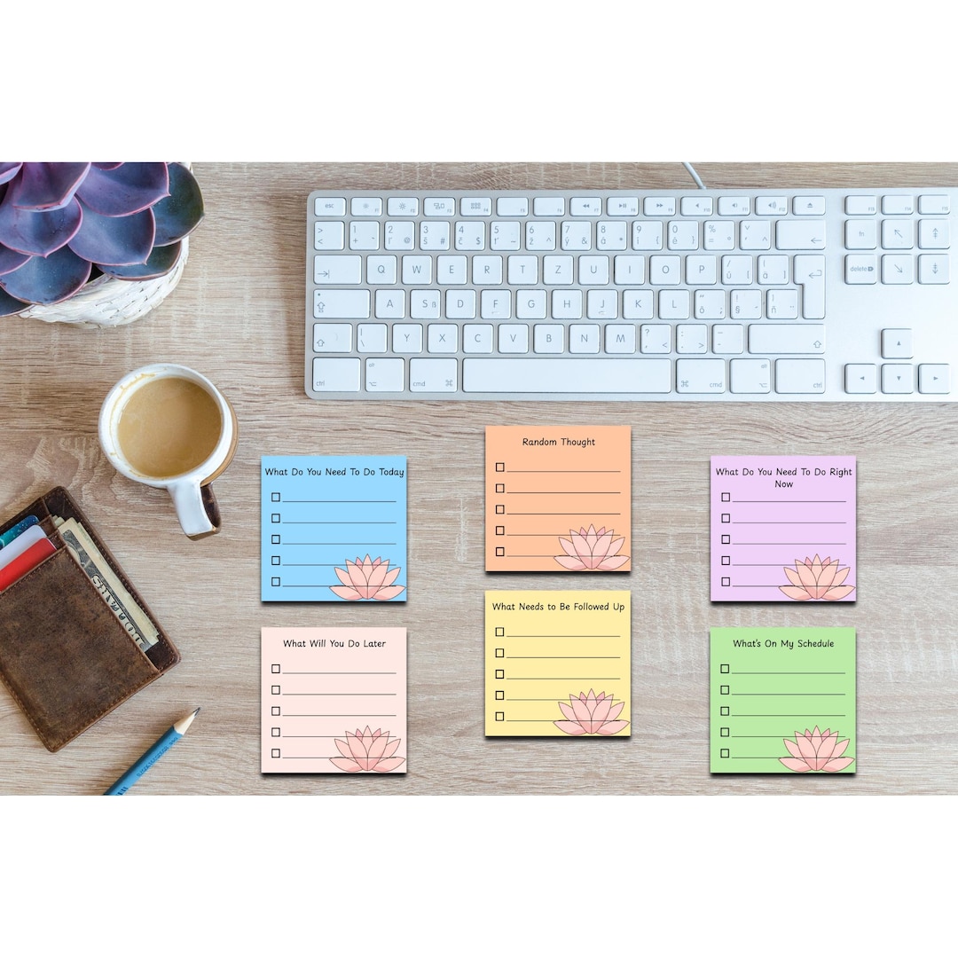 Colorful To-do Sticky Notes Set | Task Planner, Adhd-friendly - Etsy