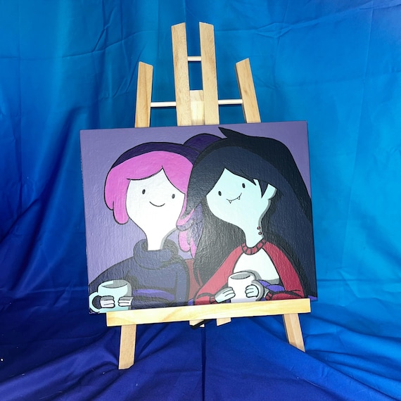 Marceline and Bubblegum Acrylic Painting