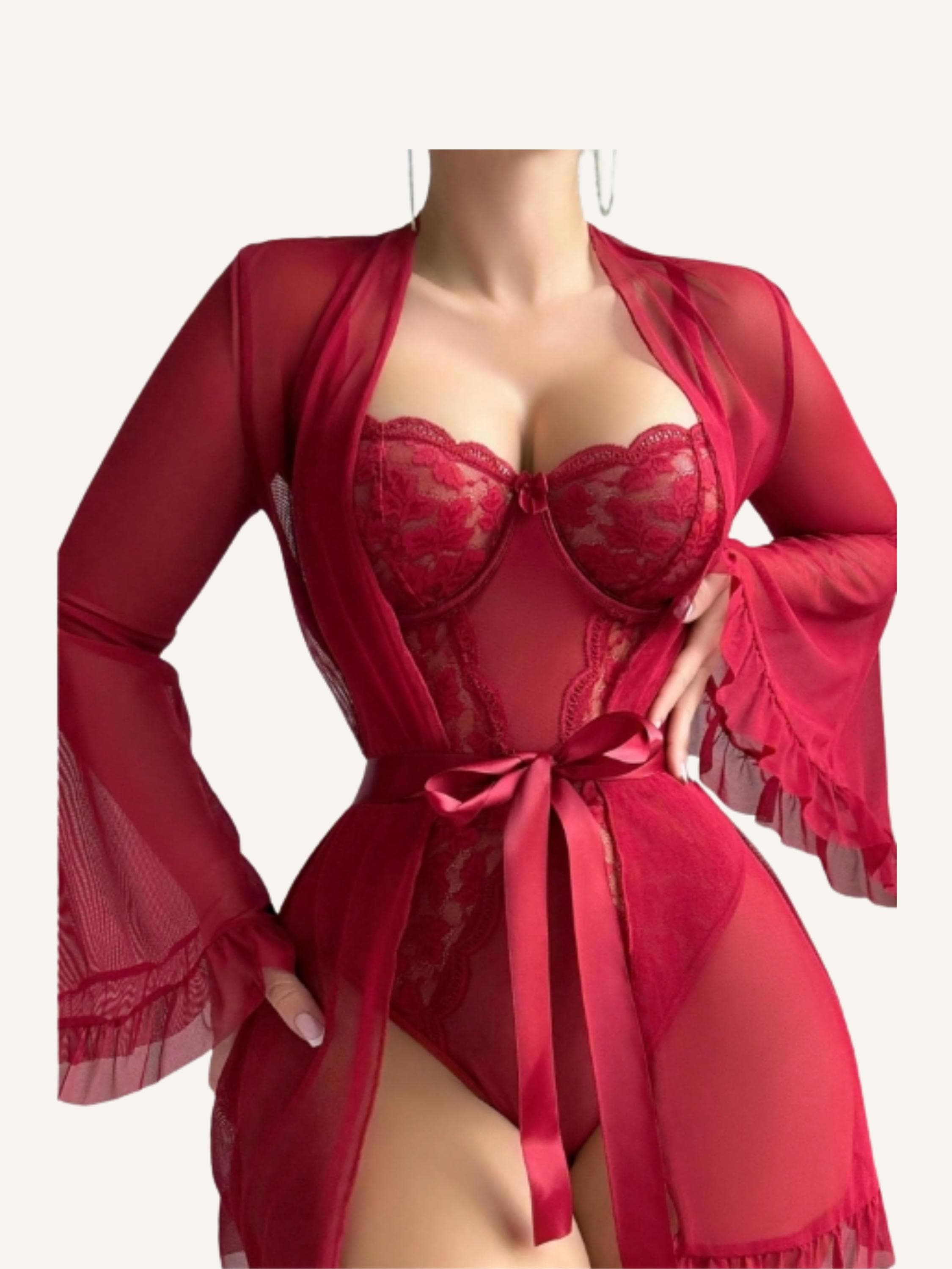 chinese dress ladies Nadine Merabi Lydia Red Dress 8 main image 0