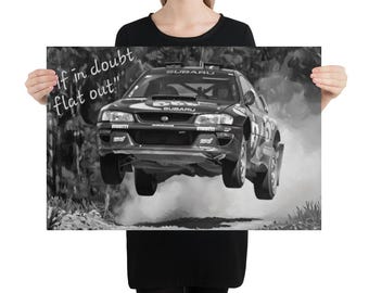 Póster del coche de rally de Colin Mcrae
