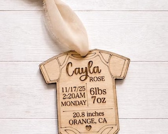 Personalisierte Baby Onesie Ornament