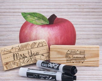 Personalisierter Lehrer trocken Eraser & Marker