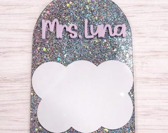 Benutzerdefinierte Lehrer Name Dry Erase Board