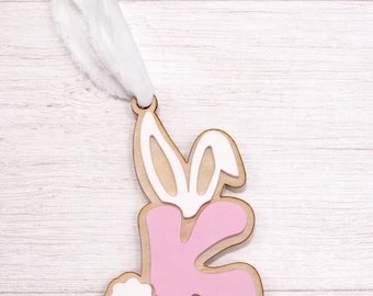 Personalisierte Osterhase Initial Tag