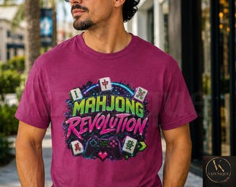 Mahjong Revolution Graphic Tee | Retro Arcade Gamer Shirt