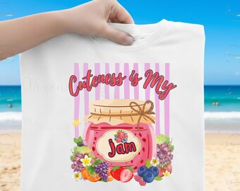 Jampot aardbeifruit, png | Summer Berry-sublimatieontwerp (digitale download)