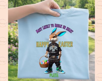 Grappige paashaas, png-bestand | Urban Streetwear Design (digitale download) T-shirtkunst | Sublimatiedownload