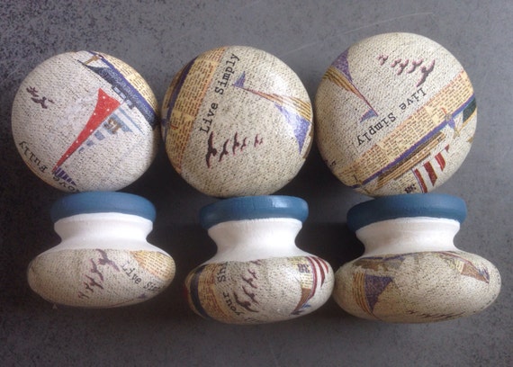 Rustic Wooden Door Drawer Wardrobe Cabinet Knob And Sail Your Etsy