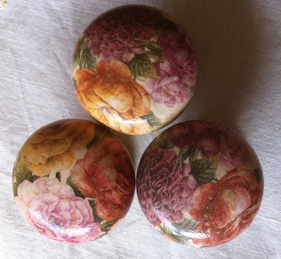 Wooden Door Drawer Wardrobe Cabinet Knob Victorian Rose Etsy