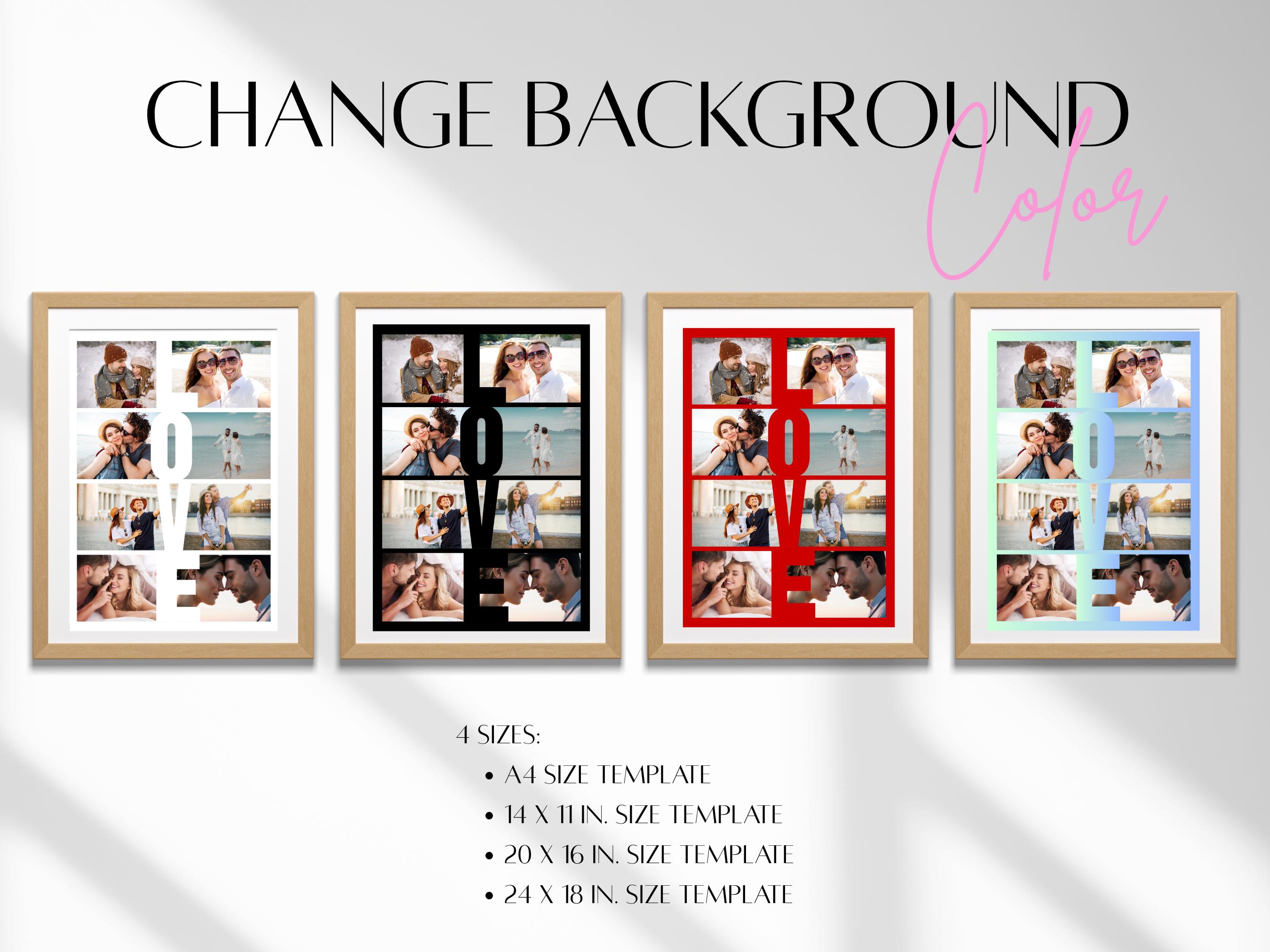Custom Photo Collage Print, 1st Anniversary Gift for Husband, Boyfriend ...