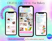 Editable Bakery QR Code Menu Template (Digital Download)