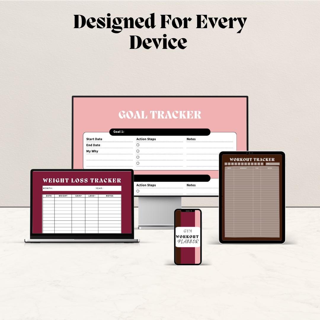 Wellness Journey Tracker Printable Health Planner Calorie Deficit Log ...