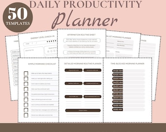 Habit Tracker Templates Daily Schedule Planner Parent Planner Family Routines Time Management Tracker Personal Growth Routine Builder