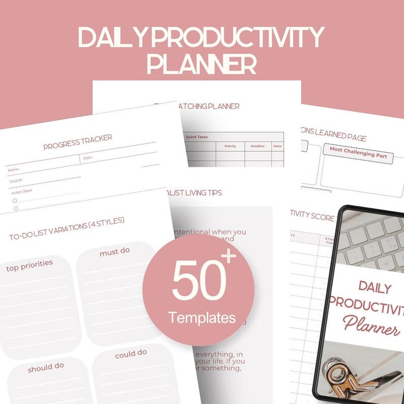 Routine Chart Printable Morning Routine Productivity Habit Tracker ...