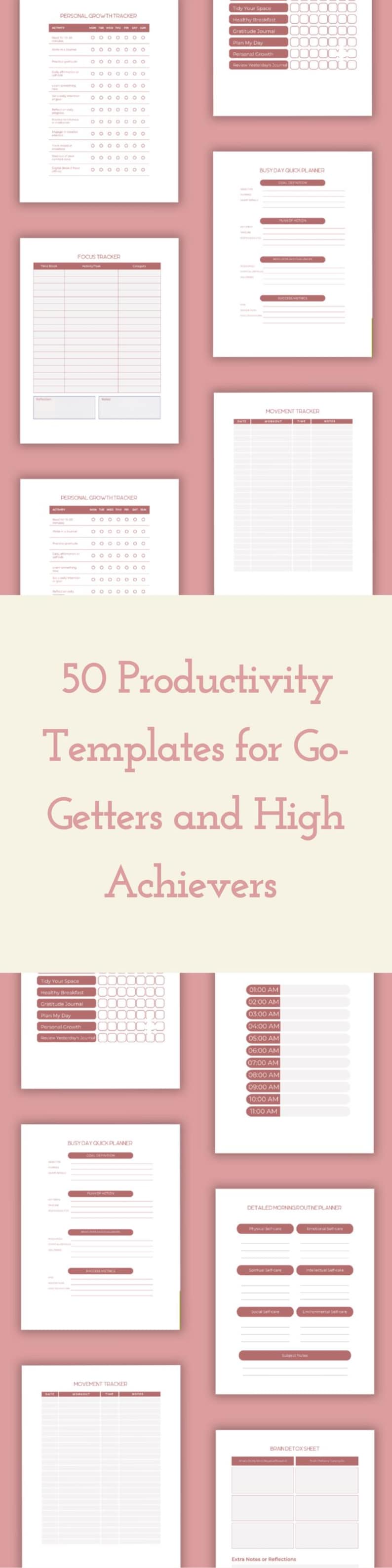 Routine Chart Printable Morning Routine Productivity Habit Tracker ...