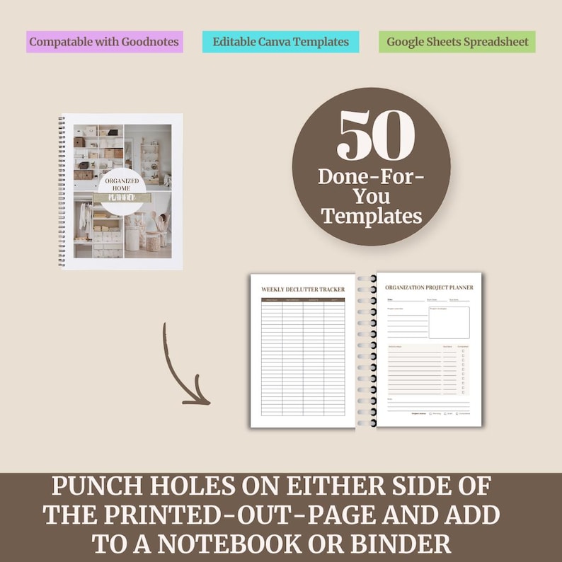 Home Reset Planner Printable Overwhelm Free Cleaning Schedule Declutter ...